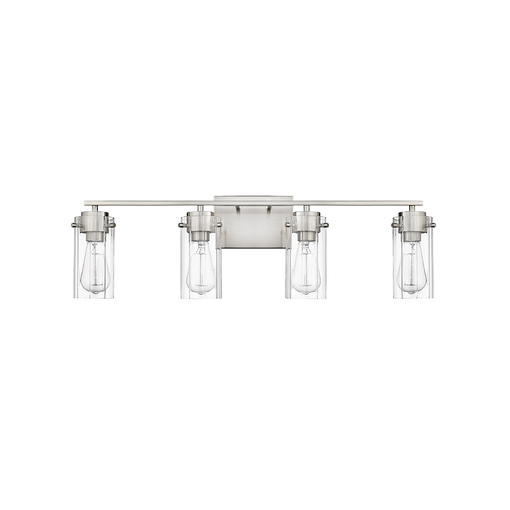 Millennium Lighting 10304-BN Serena Four Light Vanity Brushed Nickel finish