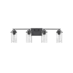 Millennium Lighting 10304-MB Serena Four Light Vanity Matte Black finish