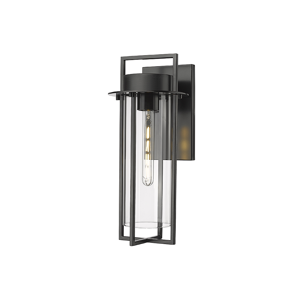 Millennium Lighting 10511-PBK Russell One Light Outdoor Wall Mount Powder Coated Black finish