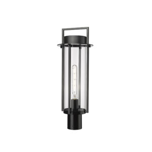 Millennium Lighting 10531-PBK Russell One Light Outdoor Post Lantern Powder Coated Black finish