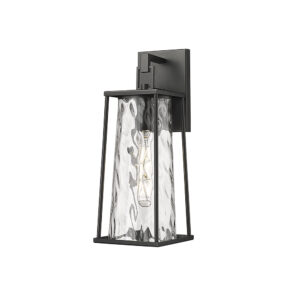 Millennium Lighting 10601-PBK Dutton One Light Outdoor Wall Mount Powder Coated Black finish