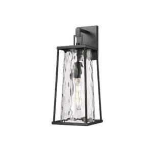 Millennium Lighting 10611-PBK Dutton One Light Outdoor Wall Sconce Powder Coated Black finish