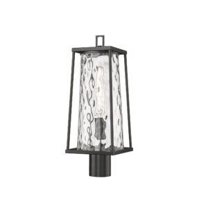 Millennium Lighting 10631-PBK Dutton One Light Outdoor Post Lantern Powder Coated Black finish