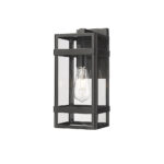 Millennium Lighting 10701-PBK Payton One Light Outdoor Wall Mount Powder Coated Black finish