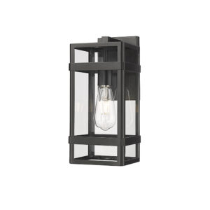 Millennium Lighting 10701-PBK Payton One Light Outdoor Wall Mount Powder Coated Black finish