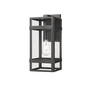 Millennium Lighting 10711-PBK Payton One Light Outdoor Wall Mount Powder Coated Black finish