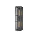 Millennium Lighting 10822-PBK Jaxson Two Light Outdoor Wall Mount Powder Coated Black finish