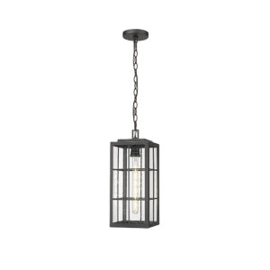 Millennium Lighting 10831-PBK Jaxson One Light Outdoor Pendant Powder Coated Black finish