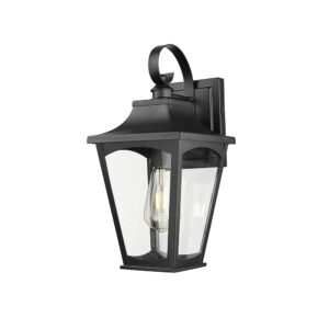 Millennium Lighting 10911-PBK Curry One Light Outdoor Wall Sconce Powder Coated Black finish