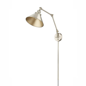 Millennium Lighting 11001-MG Edward One Light Swing Arm Sconce Modern Gold finish