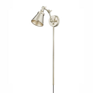 Millennium Lighting 12001-MG Edith One Light Swing Arm Sconce Modern Gold finish