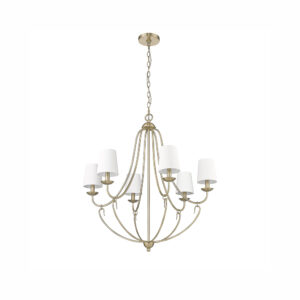 Millennium Lighting 12106-MG Eisley Six Light Chandelier Modern Gold finish