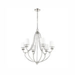 Millennium Lighting 12106-PN Eisley Six Light Chandelier Polished Nickel finish