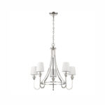 Millennium Lighting 12205-PN Artemis Five Light Chandelier Polished Nickel finish