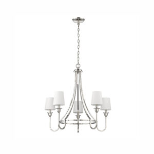 Millennium Lighting 12205-PN Artemis Five Light Chandelier Polished Nickel finish
