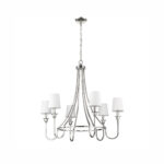 Millennium Lighting 12206-PN Artemis Six Light Chandelier Polished Nickel finish