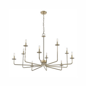 Millennium Lighting 12510-MG Marceline Ten Light Chandelier Modern Gold finish