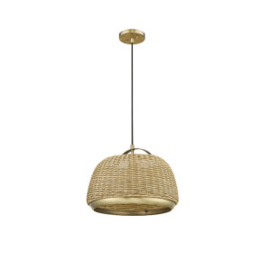 Millennium Lighting 13201-VB One Light Pendant Vintage Brass finish