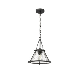 Millennium Lighting 13501-MB Javis One Light Pendant Matte Black finish