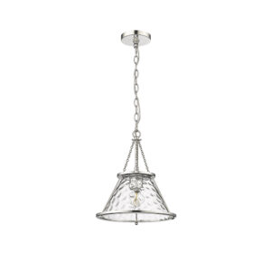 Millennium Lighting 13501-PN Javis One Light Pendant Polished Nickel finish