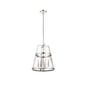 Millennium Lighting 13604-PN Edelweiss One Light Pendant Polished Nickel finish