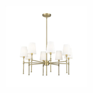 Millennium Lighting 16108-VB Adorra Eight Light Chandelier Vintage Brass finish