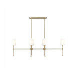 Millennium Lighting 16506-VB Adorra Six Light Linear Chandelier Vintage Brass finish