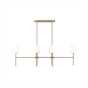 Millennium Lighting 16506-VB Adorra Six Light Linear Chandelier Vintage Brass finish