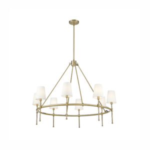 Millennium Lighting 16608-VB Adorra Eight Light Chandelier Vintage Brass finish