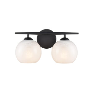 Millennium Lighting 18102-MB Kimorra Two Light Vanity Matte Black finish