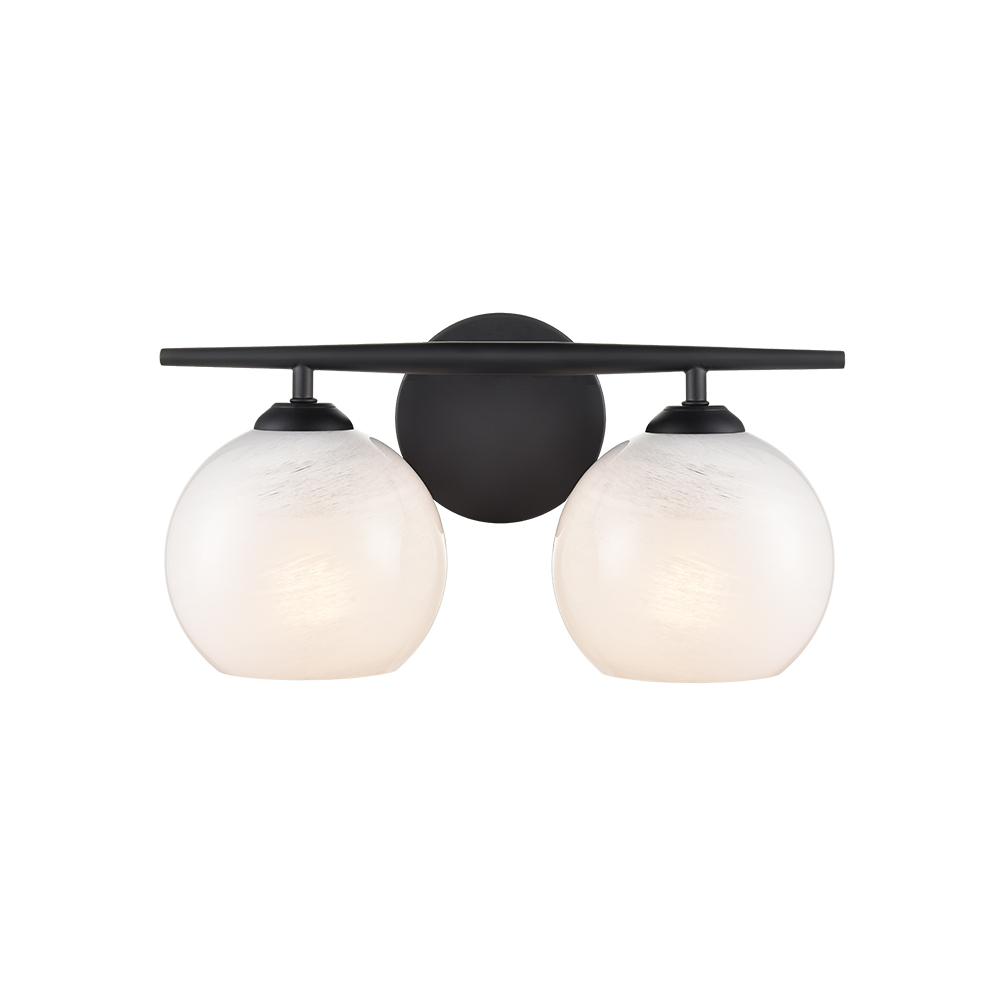 Millennium Lighting 18102-MB Kimorra Two Light Vanity Matte Black finish
