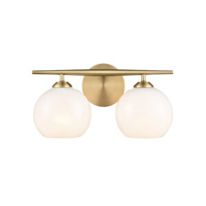 Millennium Lighting 18102-VB Kimorra Two Light Vanity Vintage Brass finish