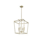 Millennium Lighting 19004-VB Nelitta Four Light Pendant Vintage Brass finish