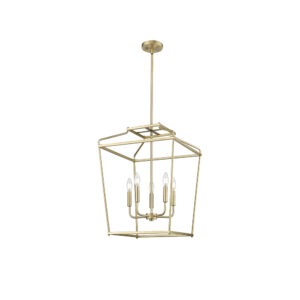 Millennium Lighting 19005-VB Nelitta Five Light Pendant Vintage Brass finish