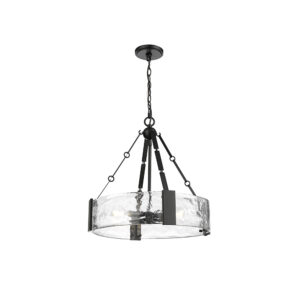 Millennium Lighting 19403-MB Rezi Three Light Pendant Matte Black finish