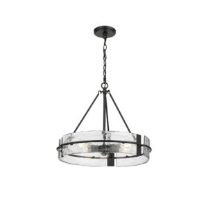 Millennium Lighting 19503-MB Rezi Three Light Pendant Matte Black finish