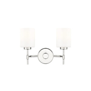 Millennium Lighting 19602-PN Keylee Two Light Sconce Polished Nickel finish