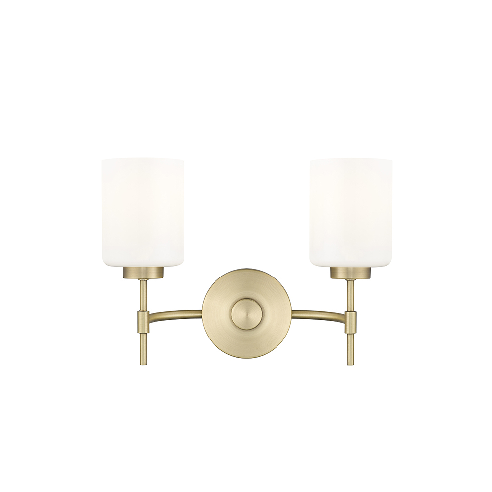 Millennium Lighting 19602-VB Keylee Two Light Sconce Vintage Brass finish