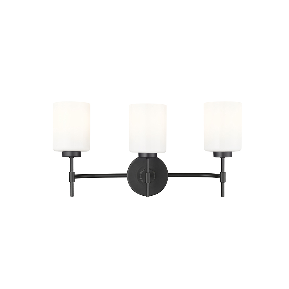 Millennium Lighting 19603-MB Keylee Three Light Sconce Matte Black finish