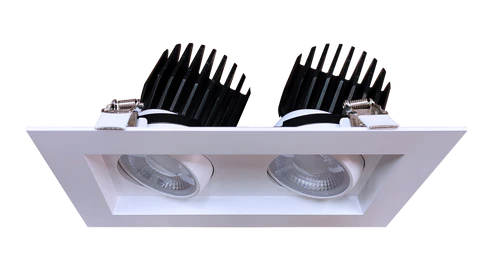 Goodlite G-99022 4” Double Head Regress Multiple Gimbal, White - Image 2