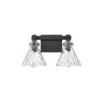 Millennium Lighting 20002-MB Barlon Two Light Vanity Matte Black finish