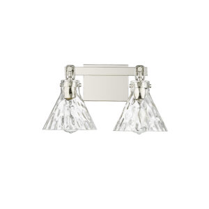 Millennium Lighting 20002-PN Barlon Two Light Vanity Polished Nickel finish