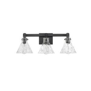 Millennium Lighting 20003-MB Barlon Three Light Vanity Matte Black finish