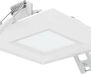 Goodlite G-20040 3" Square Flushed Slim, 3000K