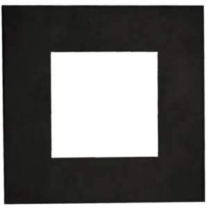 Goodlite G-48388 4" Square Slim Black Cover