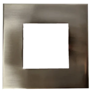 Goodlite G-48389 4" Square Slim Brushed Nickel Cover