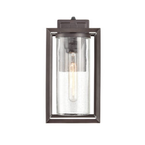 Millennium Lighting 4551-PBZ Wheatland One Light Outdoor Wall Mount with Dusk to Dawn sensor Powder Coated Bronze finish