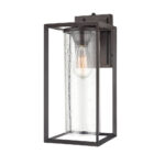 Millennium Lighting 4561-PBZ Wheatland One Light Outdoor Wall Mount with Dusk to Dawn sensor Powder Coated Bronze finish