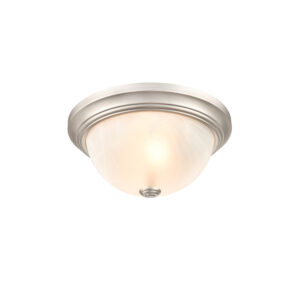 Millennium Lighting 4601-SN Two Light Flushmount Silver Nickel finish