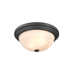 Millennium Lighting 4603-MB Two Light Flushmount Matte Black finish
